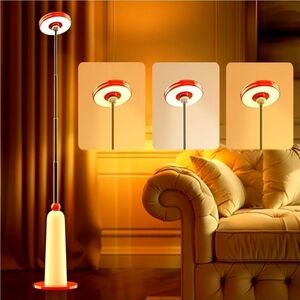 Cordless Magnetic Floor Lamp | 360° LED Dimmable Standing Lamp | Adjustable
